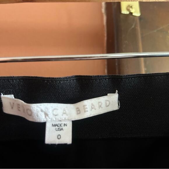 Veronica Beard Pull On Dress Pants Skinny Trousers Elastic Waist Black Size 0 - Picture 3 of 5